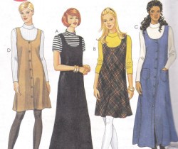 9028 McCalls BUTTONS OR NOT JUMPERS, KNIT SS-LS TOP PATTERN 6-10, 8-12 or 12-16 choice uncut